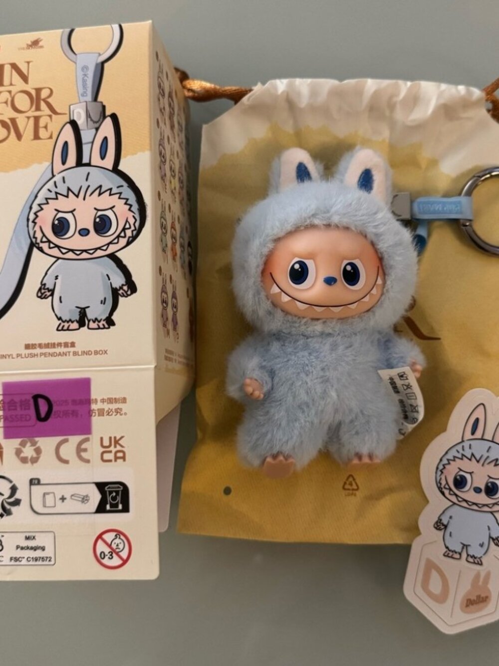 Authentic Opened Labubu The Monsters Pin For Love D